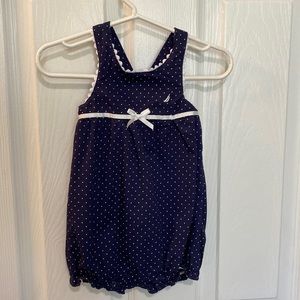 Nautica Baby Romper Navy Size 0-3M (Runs Big)